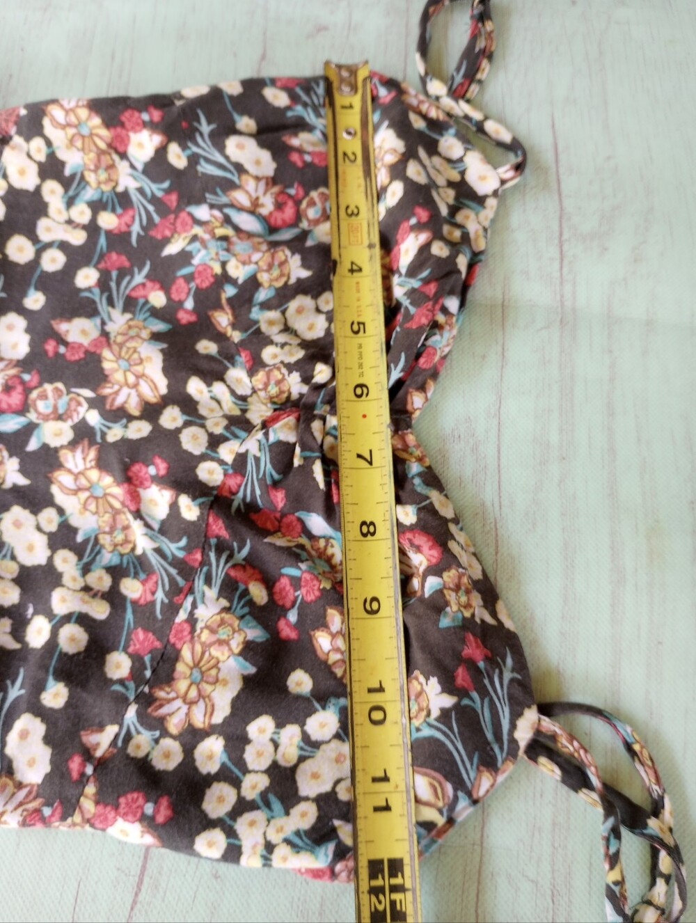 O'NEILL High Low Sundress Spaghetti Straps Floral Beachwear Dress XS - Picture 8 of 11
